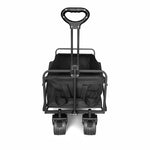 Wozinsky WZP-100 beach, tourist, garden trolley, durable, wide wheels, with safety net up to - black fekete elektronika 304004-197497