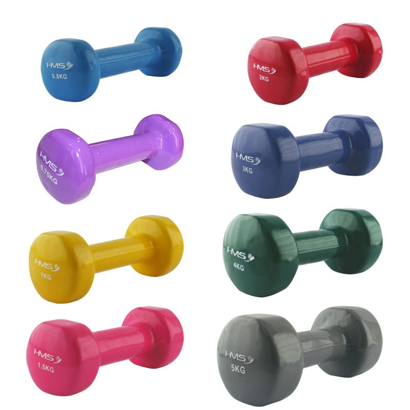 HMS 17023 Vinyl-Coated Cast Iron Weight 0.75 Kg fejpánt 17-47-001