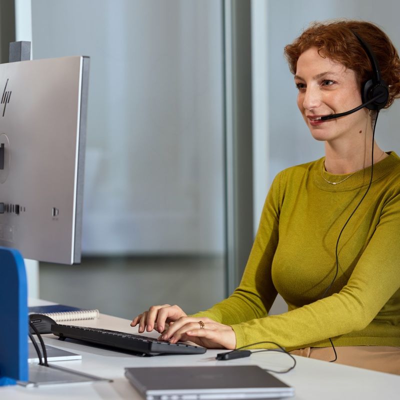 HP Poly Mission 415 Monaural USB Wired Headset