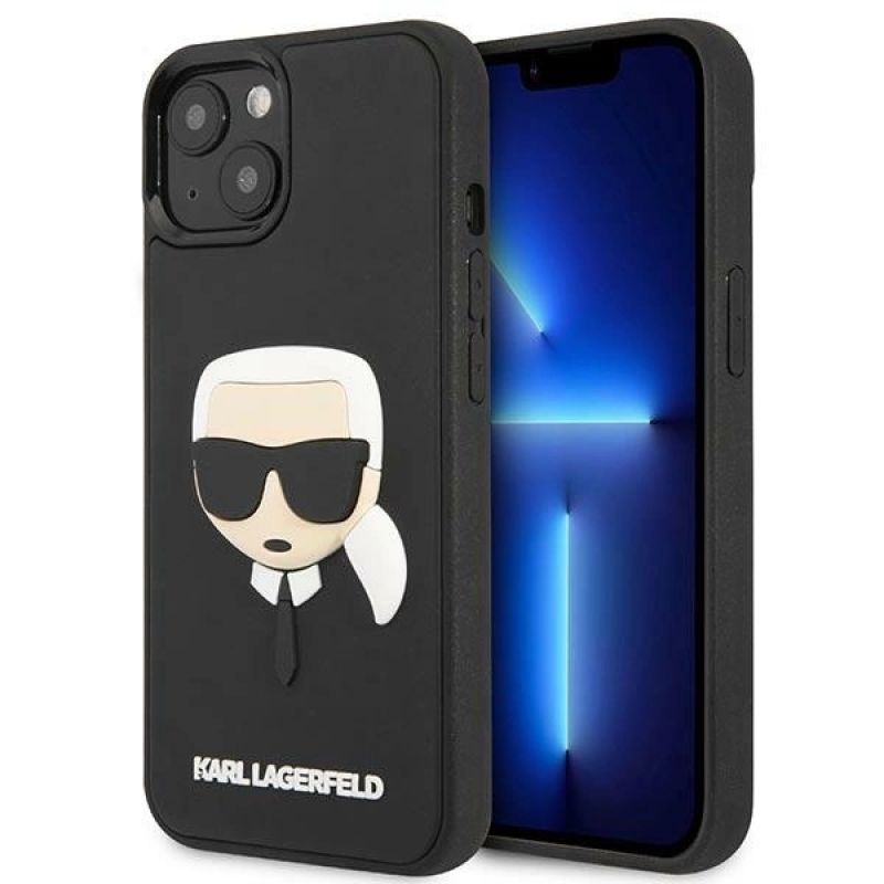 Karl Lagerfeld KLHCP14MKH3DBK iPhone 14 Plus 6.7 " / black hardcase 3D Rubber Karl's Head fekete kabát