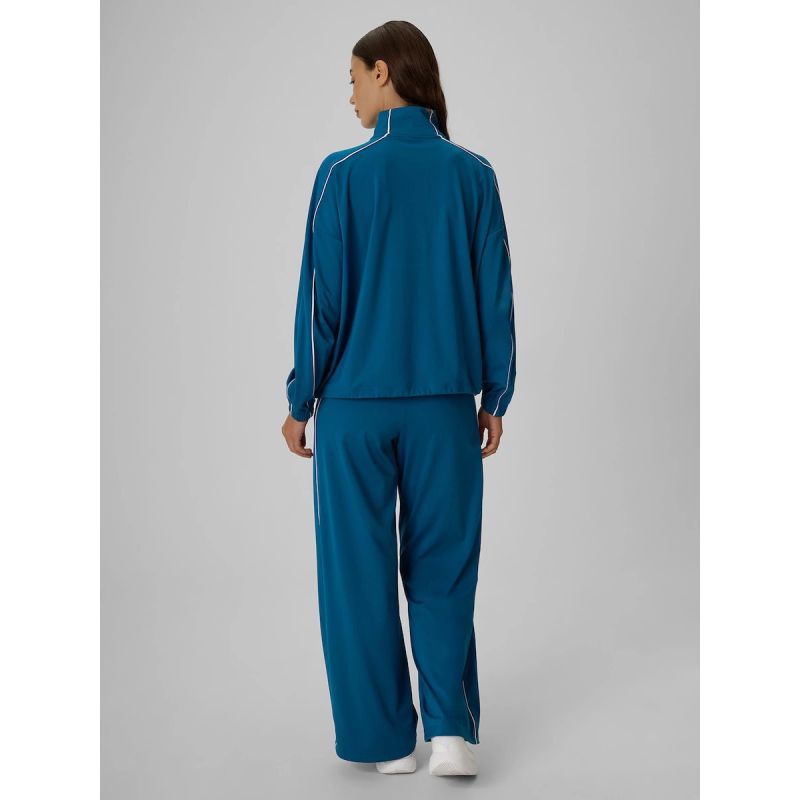 Women's quick-drying wide-leg trousers 4F