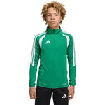 adidas Tiro 26 League Training Top green and white kids' sweatshirt JY7160 104cm pulóver