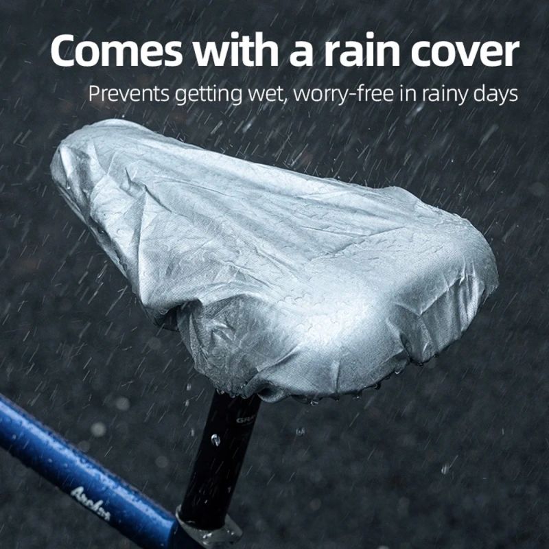 Rockbros saddle cover + rain cover - black and red czarny || czerwony covers