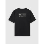 Boy's oversize T-shirt with print 4F 4FJRAW25TTSHM3065-20S