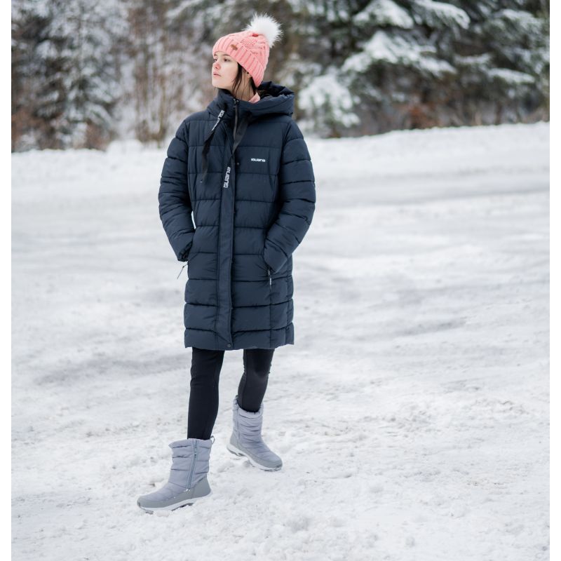 Iguana Quilted Winter Coat Manka W fekete kötött sapka 92800621825