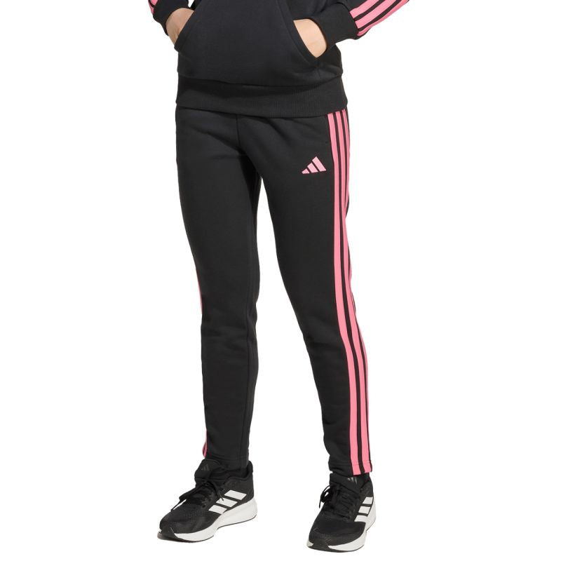 Adidas Essentials black kids' fekete nadrág