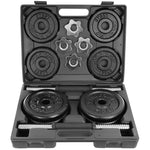 Enero CAST IRON DUMBBELL 19 KG (2x9.5 KG) FIT CASE fekete dumbbell, strength training equipment, training equipment