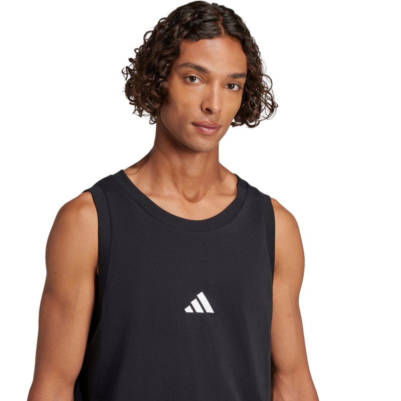 Adidas Men's Essentials Small Logo Tank Black 2xs póló JE8986