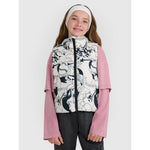 Girls' down vest with synthetic filling 4F 4FJRAW25TVJAF320-11A mellény