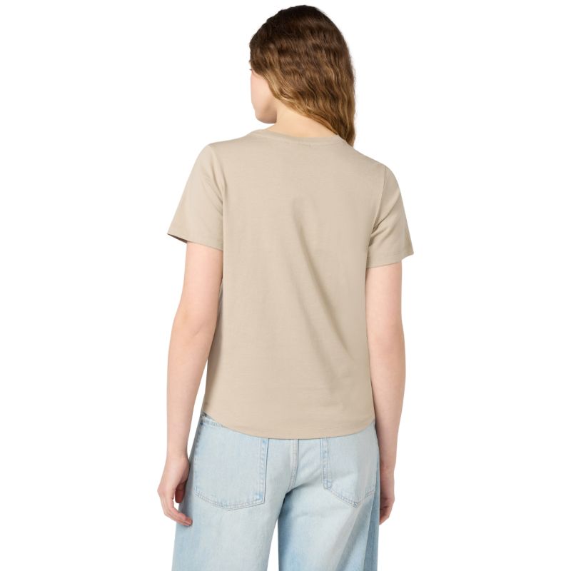 Champion Women's Sleeve T-shirt Beige 118408 MS041 bézs short