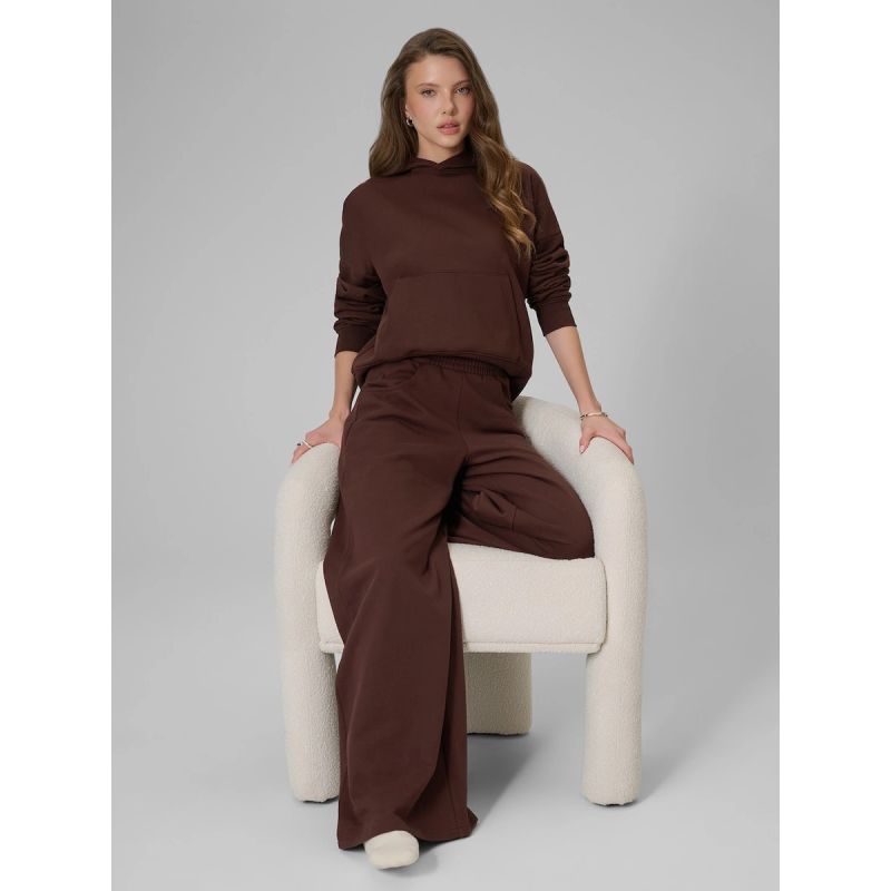 Women's wide-leg sweatpants 4F