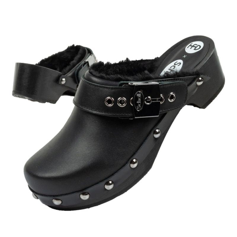 Scholl Iconic W Clogs fekete clogs, slides