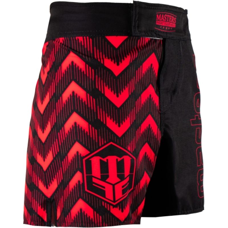 MASTERS FIGHT EQUIPMENT MASTERS PULSE SMMA-P MMA black and red piros rövidnadrág SMMA-P-0102-M