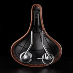 Rockbros 6800S retro comfort bicycle saddle - brown