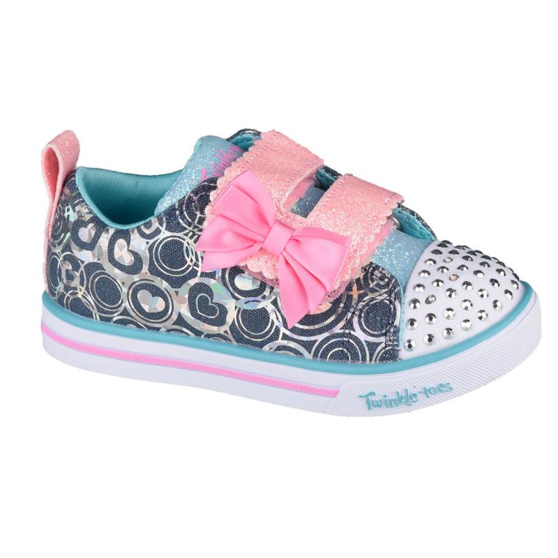 Skechers Sparkle Lite-Lil Heartsland Jr 314754N-DMLT shoes Utcai cipő
