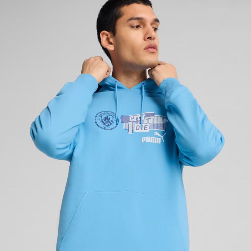 Puma Manchester City FtblNRGY Hoodie M 779120-39 Kapucnis pulóver