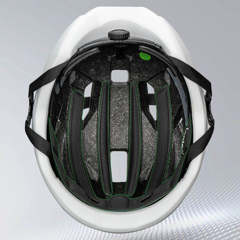 Rockbros LK-15 Carbon Fiber Bike Helmet 58-62cm - White biały helmets, lights