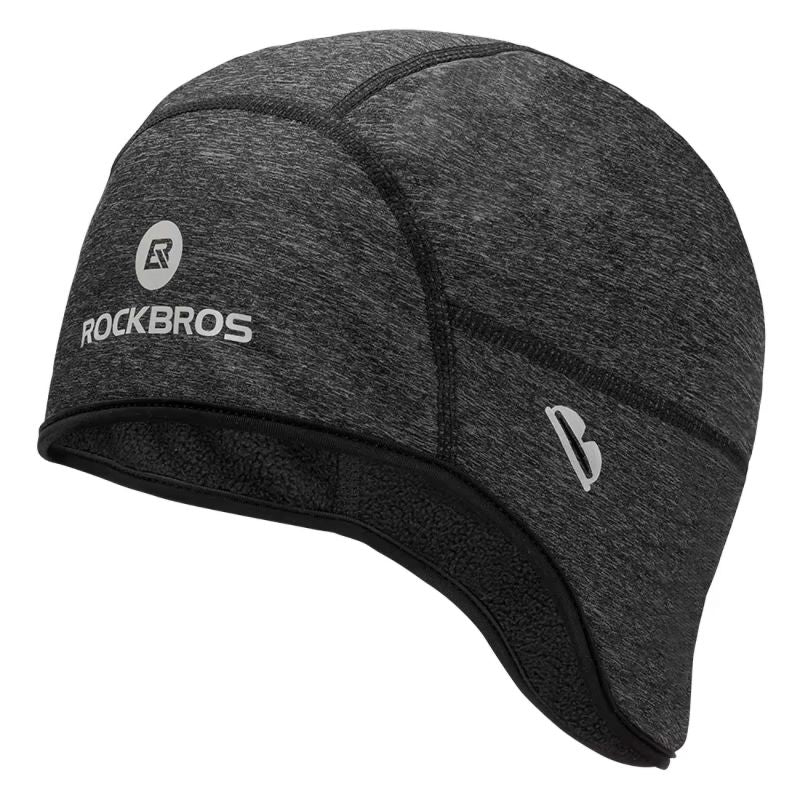 Rockbros Dala Winter Cycling Helmet Cap with Glasses Holes - Grey szürke glasses, training equipment