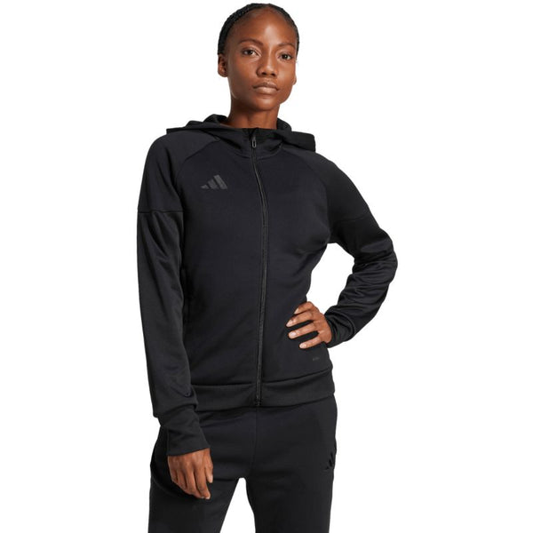 adidas Women's Tiro 25 Hoodie Full-Zip Black JD9079 Ruházat