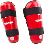 TOP TEN WAKO NA-TT style czerwony+m shin guards