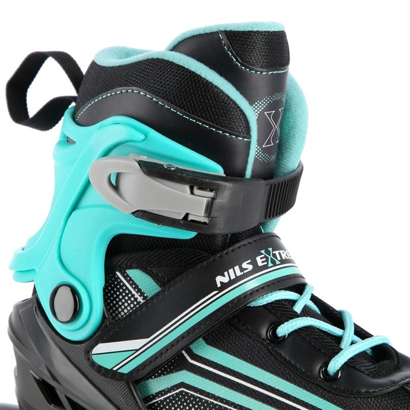 Nils Extreme Nh18190 2in1 Roller Skates Black-Blue Size M (34-38) With Replaceable Hockey Blade kék görkorcsolya