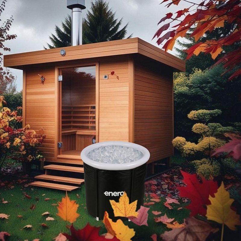 Enero WARM SWIMMING POOL ICE BATH fekete furniture
