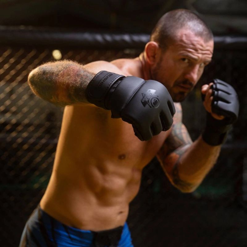 DBX Bushido MMAM Gloves - Black Master - Valor Series fekete kesztyű