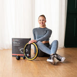 HMS Hhm21 Hula Hop Black/ With Magnets, Tpe Protection And Weight + Counter sárga edzéssegítő 17-44-598