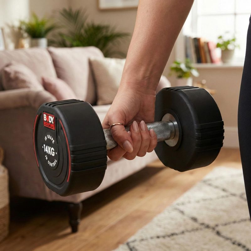 Body Sculpture TPU dumbbell BW 133 10 KG fekete edzőfelszerelés BW13310KG