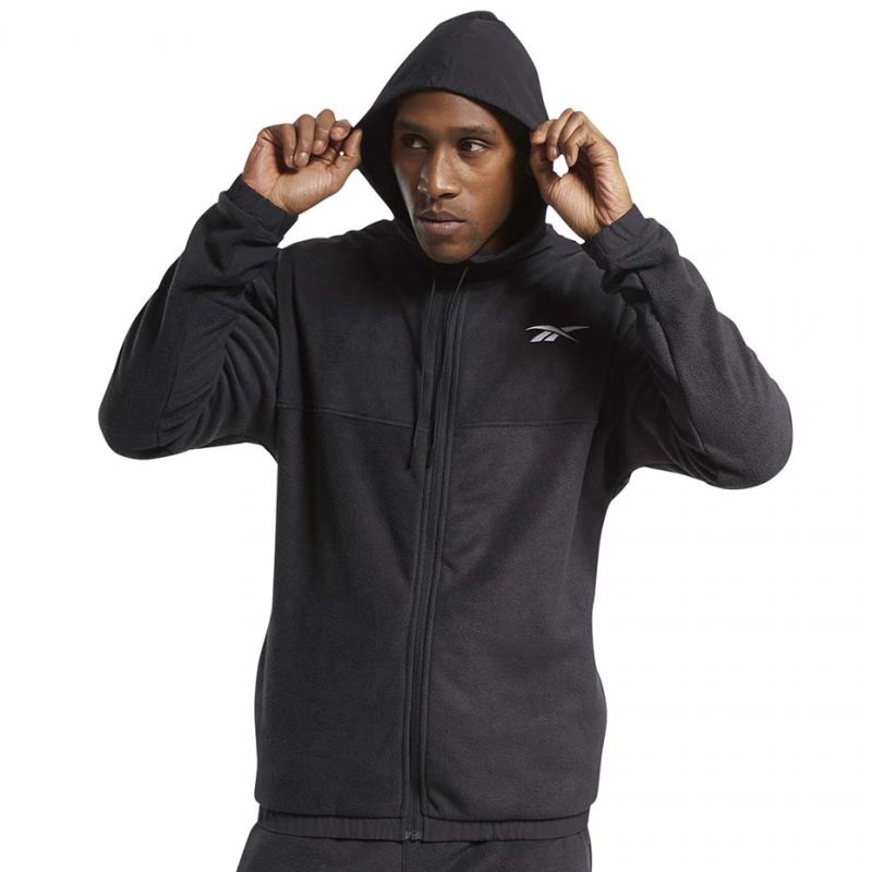 Reebok Workout Ready Fleece Full Zip Hoodie M FS8450 Pulóver
