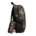 AIR Jordan School Pencil Case Backpack Camo + Pencil Case - uniwersalny pencil cases, backpacks