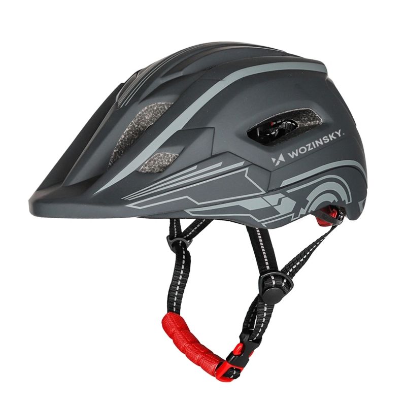 Wozinsky Kids' Full Face Bike Helmet with USB Rear Light S - Gray szary védőfelszerelés HT-27N-199814