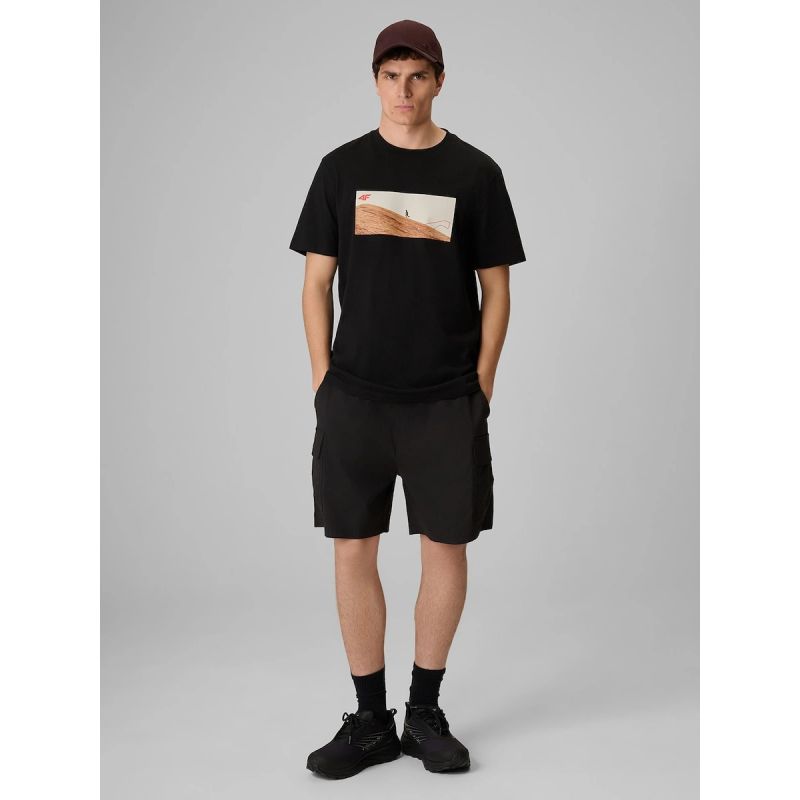 4F Men's regular printed T-shirt férfi póló 4FRSS26TTSHM4236-20S
