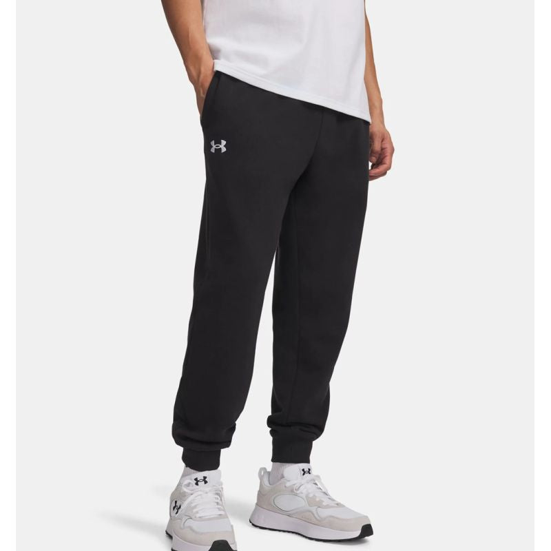 Under Armour Men’s Rival Fleece Joggers, Black, 1379774 001, fekete férfi nadrág 143582M
