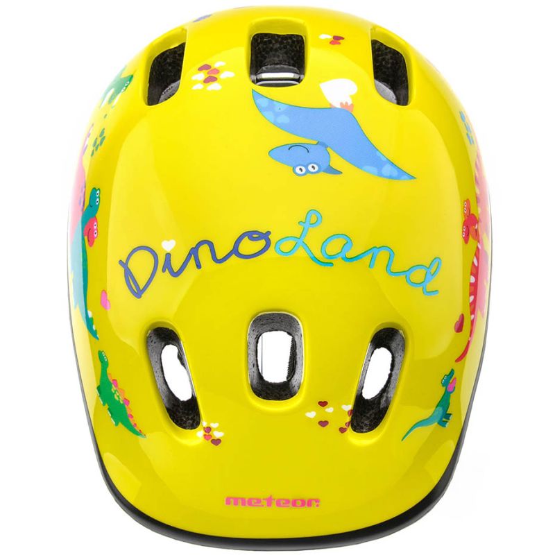 Meteor KS06 Dino bicycle helmet size XS 44-48 cm Jr sárga helmets