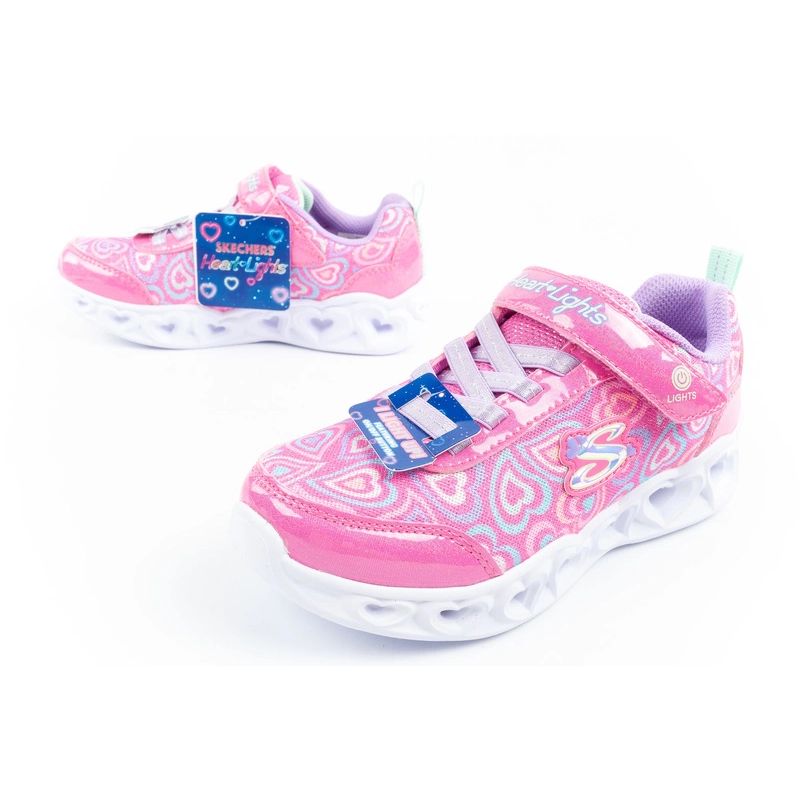 Skechers S Lighs-Heart comfortable LED sports shoes for girls Cipő