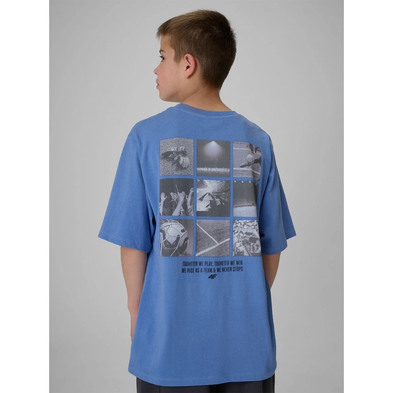 4F Boy's loose T-shirt with print 158/164 ruházat 4FJRSS26TTSHM4277-32S