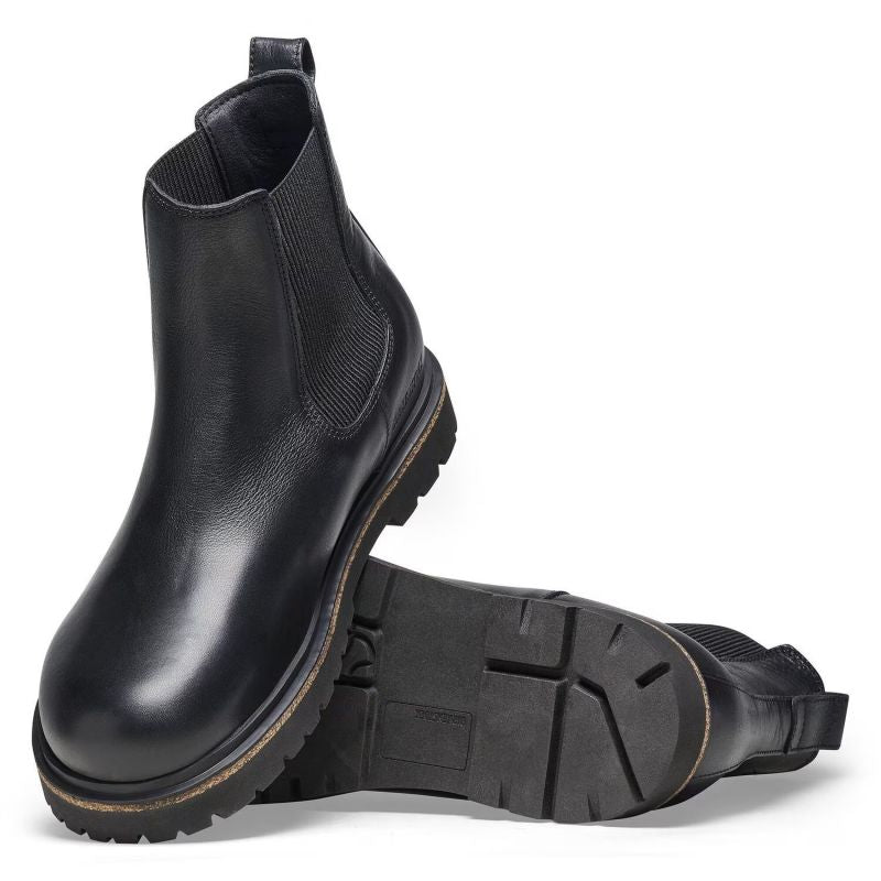 Birkenstock Highwood Slip On M LENA Black men's Chelsea boots made of genuine leather (1025764) Cipő