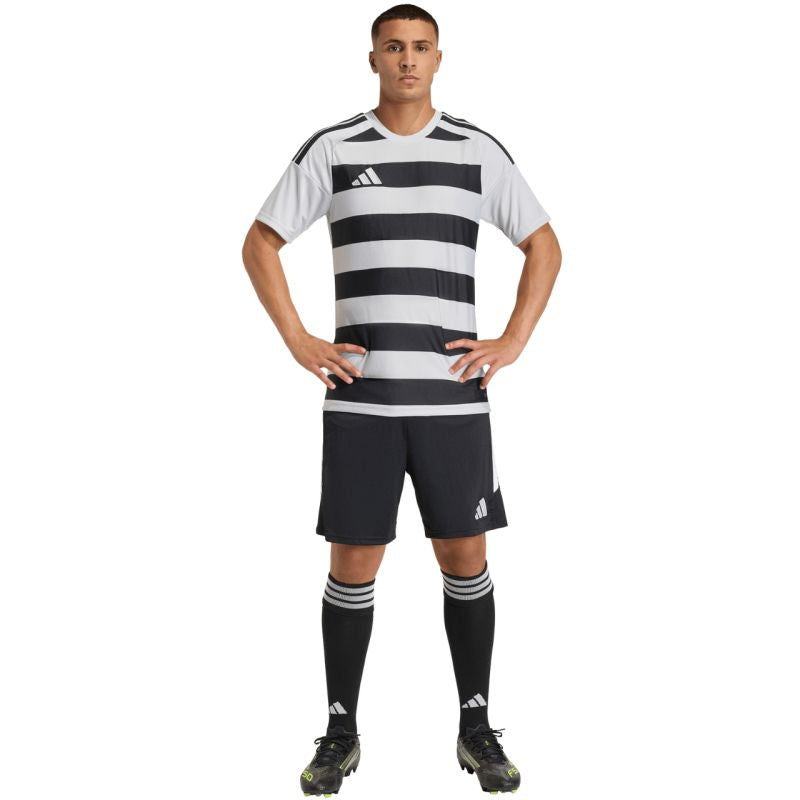 Adidas Hooped 26 Jersey Men’s T-Shirt Grey-Black fekete férfi póló KF3396