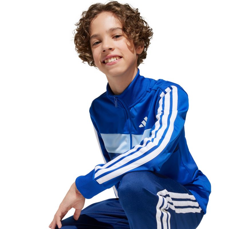 adidas Seasonal Essentials Tiberio 3-Stripes Jr JC7518 tracksuit edzőruha