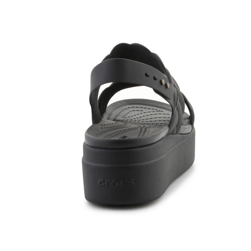 Crocs Brooklyn Woven Low Wedge W 209977-060 sandals Cipő