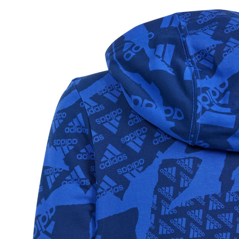 adidas Essentials Allover Print HD Jr IS2555 sweatshirt Pulóver