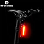 Rockbros A54BK Rear Bike Light + Micro USB - USB-A Cable - Black fekete lights, tourist equipment
