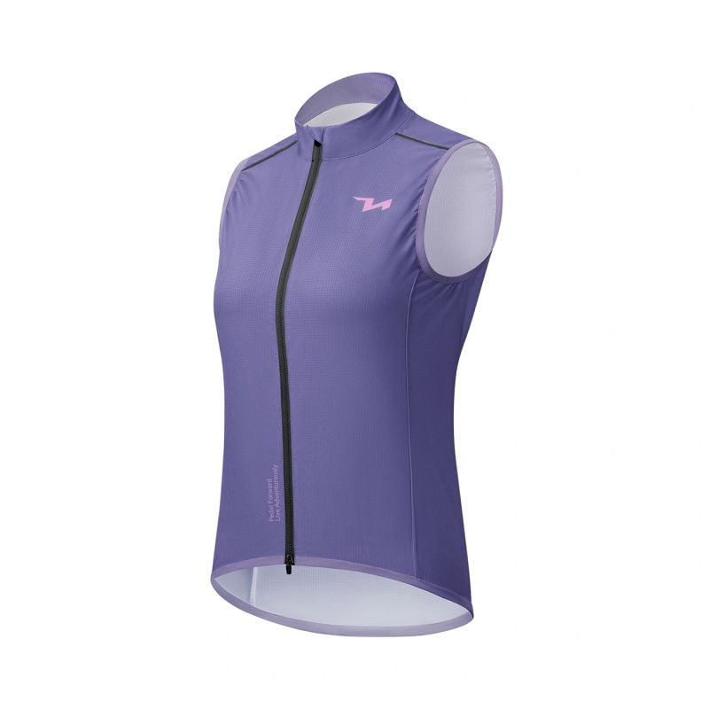 Rockbros MJ008 TVI Windproof Women's Cycling Vest L - Purple l \ fioletowy mellény 15110022003-211678