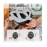 Rockbros bike helmet 10110039002 white M (54-58)