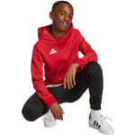 adidas Entrada 26 Hoody red JZ6568 104cm kapucnis pulóver