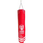 MASTERS FIGHT EQUIPMENT Leather punching bag 150/35 cm full WWS-STAR-1 NEW kék edzőfelszerelés 0442-STAR-102
