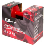 Inny EB FIT composite dumbbell set 2x3kg red 1027036 Kiegészítő