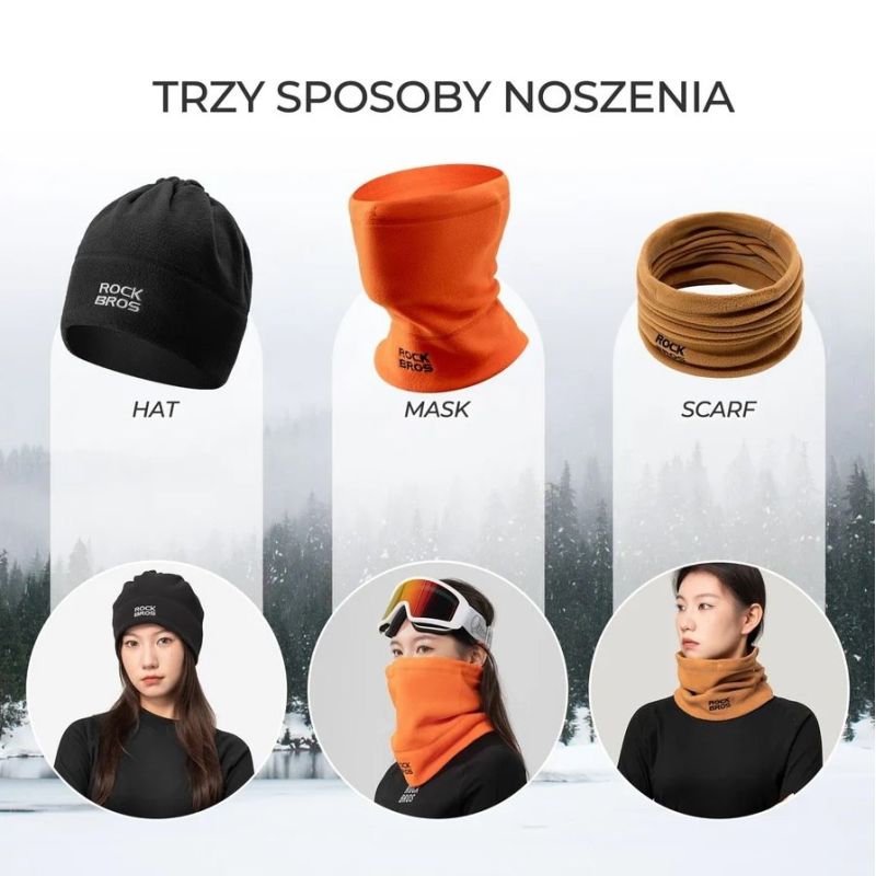 Rockbros 3-in-1 Face Mask M012, narancssárga arcmaszk SI11240020001