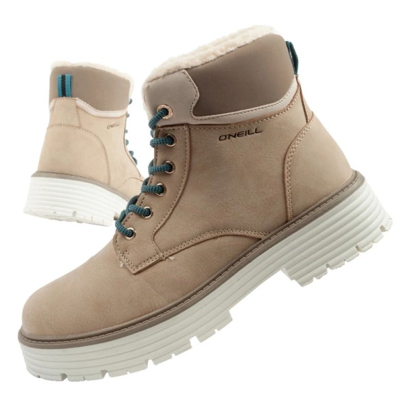 O'Neill winter boots women's hiking boots ankle boots insulated fashionable beige white bézs cipő